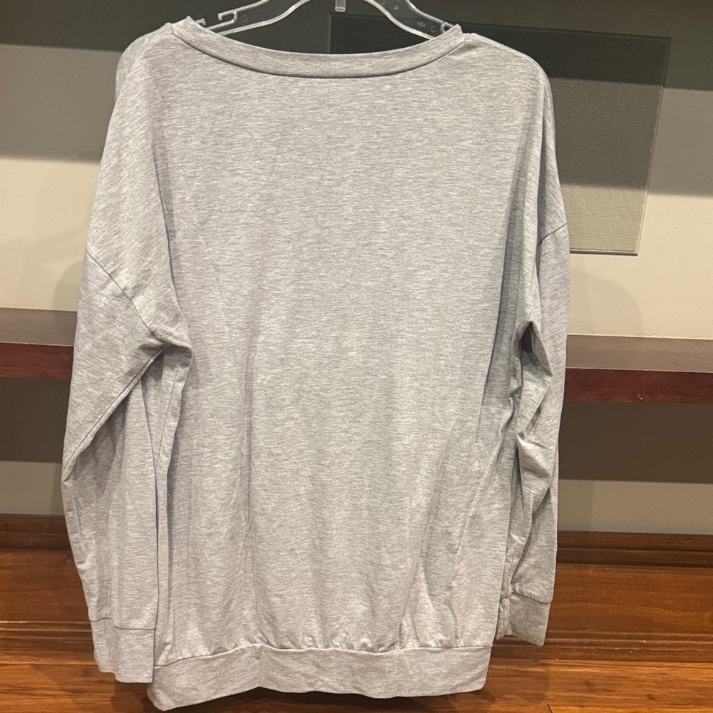 Funny Gray Graphic Sweatshirt - Picture 5 of 5